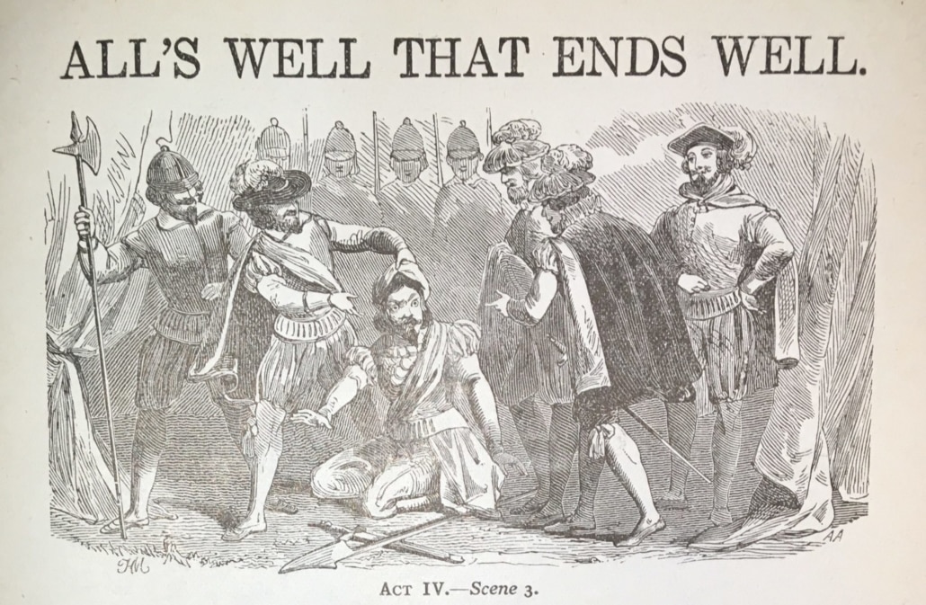 all's well that ends well summary lithograph