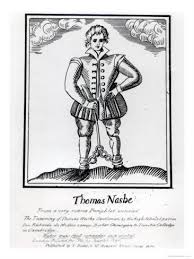 Thomas Nashe 1567 - 1601 1